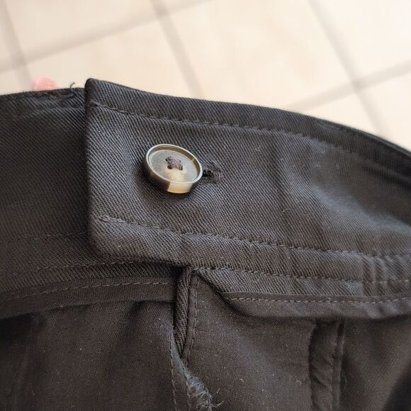 Everlane The Draper Wide Leg Pants Buttersmooth Black size 2R - Picture 7 of 12